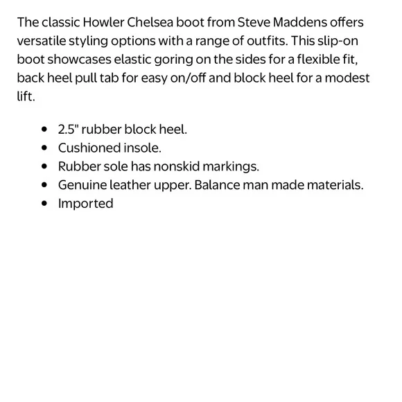 Steve Madden Howler Women Black & Tan Chelsea Lug Sole Ankle Boots Size 9.5 NEW - Picture 6 of 13